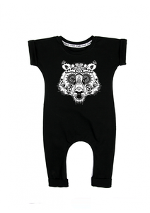 ROMPER KRÓTKI RĘKAW "TIGER SKULL"