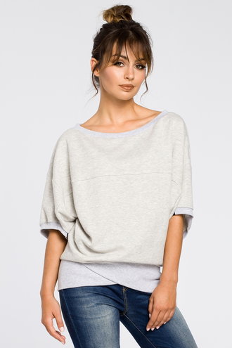 Bluza rękawy oversize bee-048