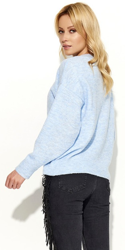 Sweter S58 - Błękitny melanż