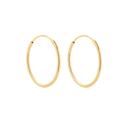 Kolczyki Hoop 20mm Złocone