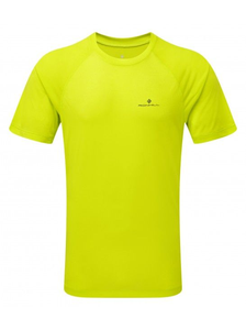 Ronhill Momentum S/S Tee | LIME koszulka do biegania