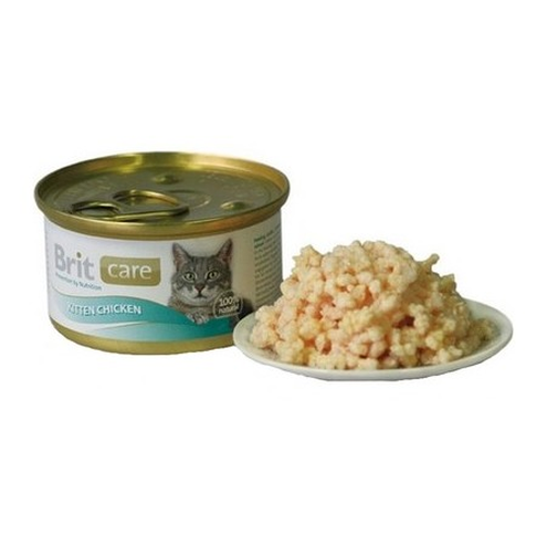Brit Care Cat Kitten Chicken - Pierś Kurczaka dla kociąt puszka 80g