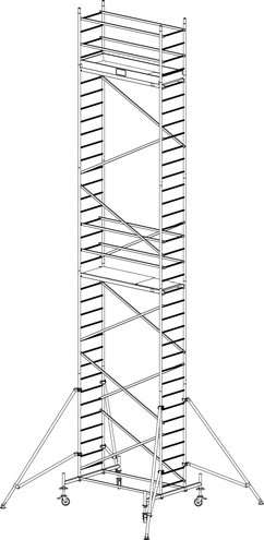 Rusztowanie aluminiowe KRAUSE ProTec - 10,30m 910189