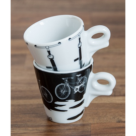 zestaw dwóch filiżanek AnCap "ITALIA IN BICI" - espresso