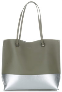 Duże Torebki Damskie Shopper XL z kosmetyczką firmy David Jones Khaki