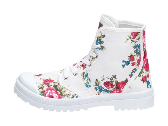Białe trampki damskie buty WISHOT 140FL