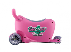 Milly Mally Hulajnoga jeździk Snoop Różowa ze schowkiem 3w1