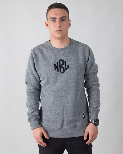 BLUZA BEZ KAPTURA ROMB MELANGE