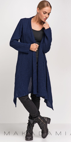 Sweter MAKADAMIA S29 - Granatowy