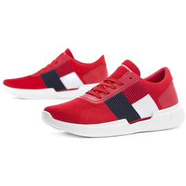Buty Tommy hilfiger Lightweight runner flag knit > fm0fm02275 654