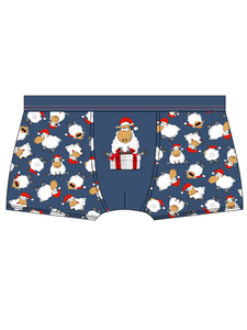[Zestaw] Bokserki męskie SHEEP 007/37 + Skarpetki SPOX SOX Gwiazda Betlejemska + WOREK UPOMINKOWY MERRY CHRISTMAS-PŁATKI ŚNIEGU