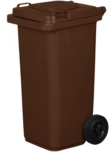 Pojemnik na odpady 120L brązowy