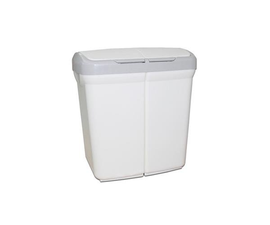 Kosz do segregacji śmieci 2x25L ECOBIN biały