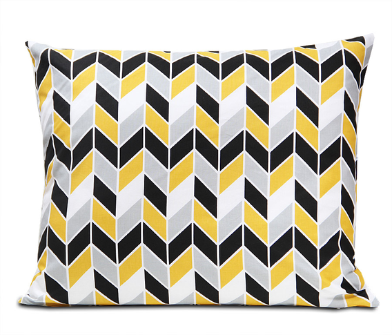 Poszewka bawełniana Geometric Yellow 50x60