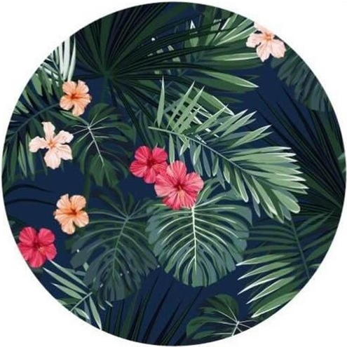 Ręcznik plażowy okrągły TROPICAL FLOWERS REC34