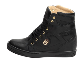 POLSKIE botki damskie sneakersy LEWSKI 2627BKL