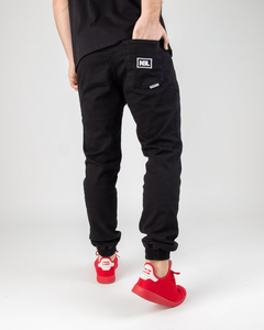 SPODNIE JEANS JOGGER ICON BLACK