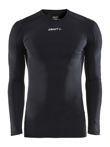 Craft Pro Control Compression Tee | CZARNE- męska bluza biegania z właściwościami kompresyjnymi 1906856-999000