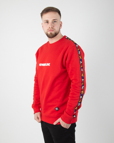 BLUZA BEZ KAPTURA TAPE RED