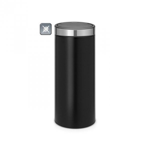 Kosz TOUCH BIN NEW 30L Matt Black / Matt Steel FPP