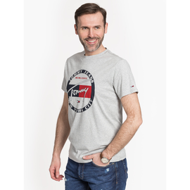 Tommy Jeans "Circle Graphic Tee" Grey