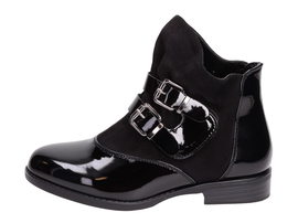 Czarne botki, buty dziecięce VINCEZA 2544