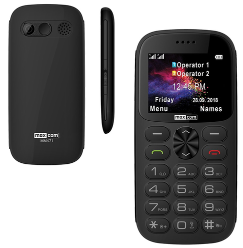 Maxcom Comfort telefon MM471 Czarny + stacja dokująca