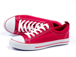 Czerwone trampki damskie AMERICAN CLUB DSLN01