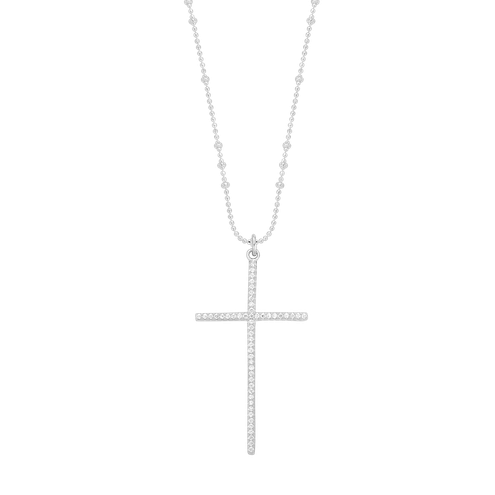Naszyjnik Simple Cross Srebrny