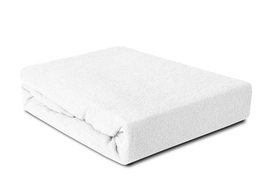Prześcieradło Frotte z gumką białe 140x200