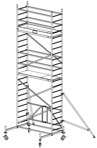 Rusztowanie aluminiowe jezdne KRAUSE ProTec XS - 6,80m 920041