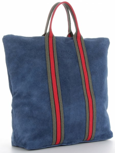 Torebki Skórzane ShopperBag renomowanej firmy VITTORIA GOTTI Jeansowe (kolory)