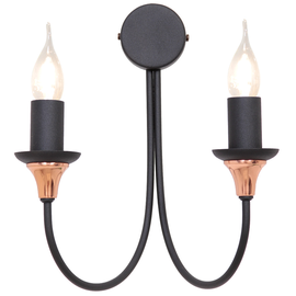 KINKIET 2-PŁ AZA BLACK 822D1 Aldex