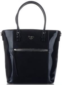 David Jones Eleganckie firmowe Torebki Damskie Ekskluzywny Lakierowany Kuferek Granatowy (kolory)