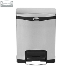 Kosz Slim Jim® Step-On 30L Metal stainless steel / black