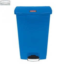 Kosz Slim Jim® Step-On 68L Resin Containers blue