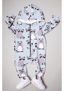 ONESIE Z KAPTUREM RACOON
