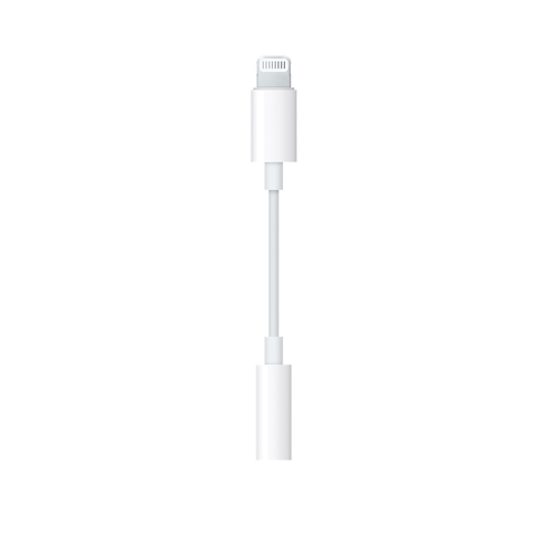 Apple Biała Przejściówka z gniazda 8 pin na wyjście słuchawkowe 3,5 Jack MMX62ZM/A A1749 DO IPHONE 7 i wielu innych urządzeń