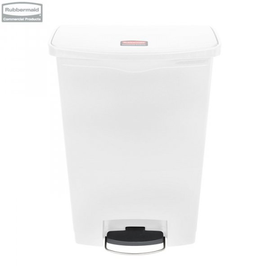 Kosz Slim Jim® Step-On 90L Resin Containers white