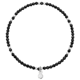 Bransoletka Essence Czarny Agat Silver