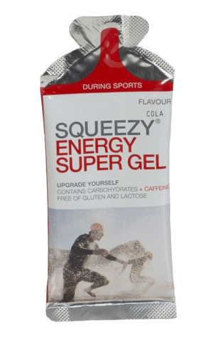 SQUEEZY Energy Super Gel z koffeiną 12 x 33g.
