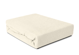 Prześcieradło Frotte z gumką ecru 140x200