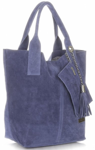 Torebki Skórzane Typu ShopperBag VITTORIA GOTTI Indygo