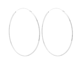 Kolczyki Hoop 55mm Srebrne