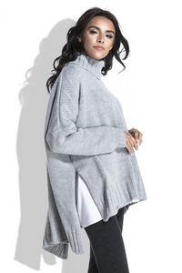 Sweter z szerokim golfem fb455