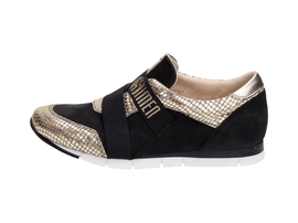 SLIP ON Złote POLSKIE buty damskie SIMEN 246