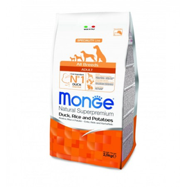 MONGE KACZKA Z RYŻEM I ZIEMNIAKAMI 2,5KG