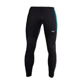 Mizuno Warmalite Tight M | CZARNO - NIEBIESKIE - męskie, zimowe getry do biegania J2GB8537_95