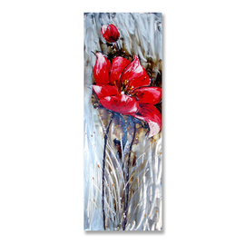 Obraz Czerwony kwiat 150x50