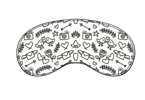 Opaska na oczy JULIMEX WHITE/BLACK OP-11